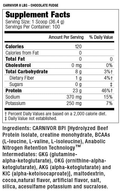 MuscleMeds Carnivor Beef Isolate Protein 4.18lbs